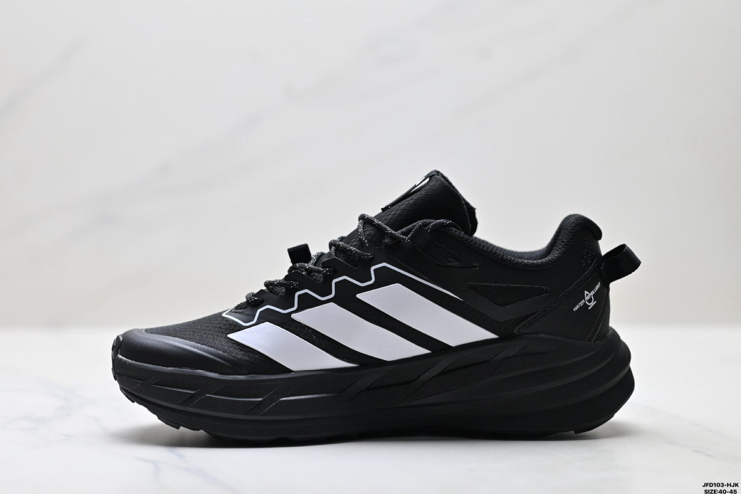 Adidas Waterproof Trail Running Shoes – Black White Outdoor Sneakers