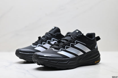 Adidas Waterproof Trail Running Shoes – Black White Outdoor Sneakers