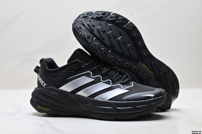 Adidas Waterproof Trail Running Shoes – Black White Outdoor Sneakers