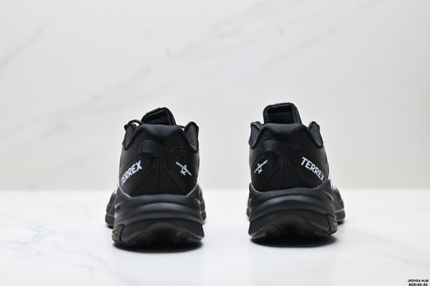Adidas Waterproof Trail Running Shoes – Black White Outdoor Sneakers