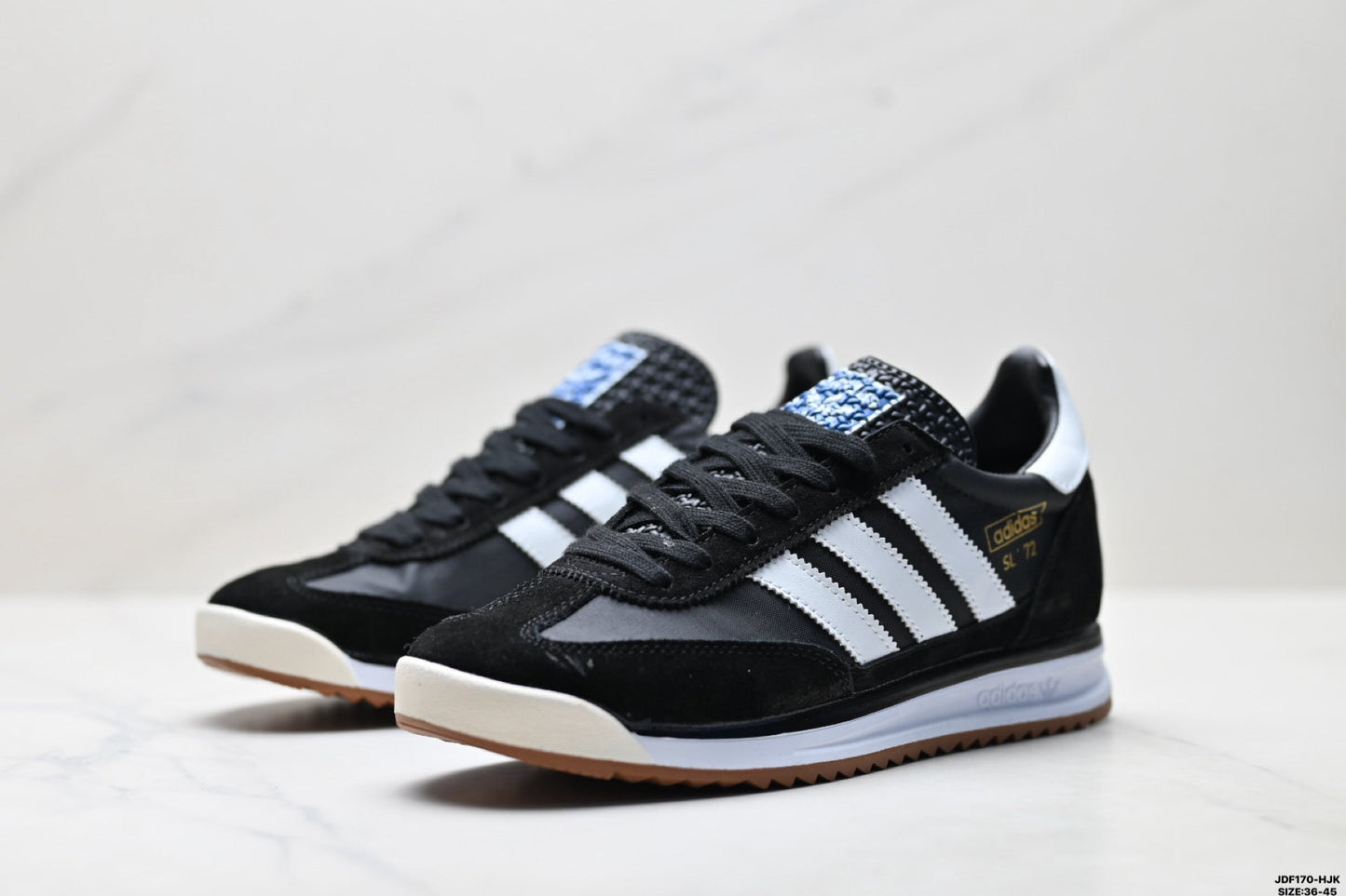 Adidas SL 72 Black Retro Sneakers