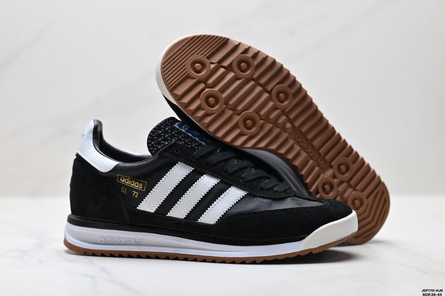Adidas SL 72 Black Retro Sneakers