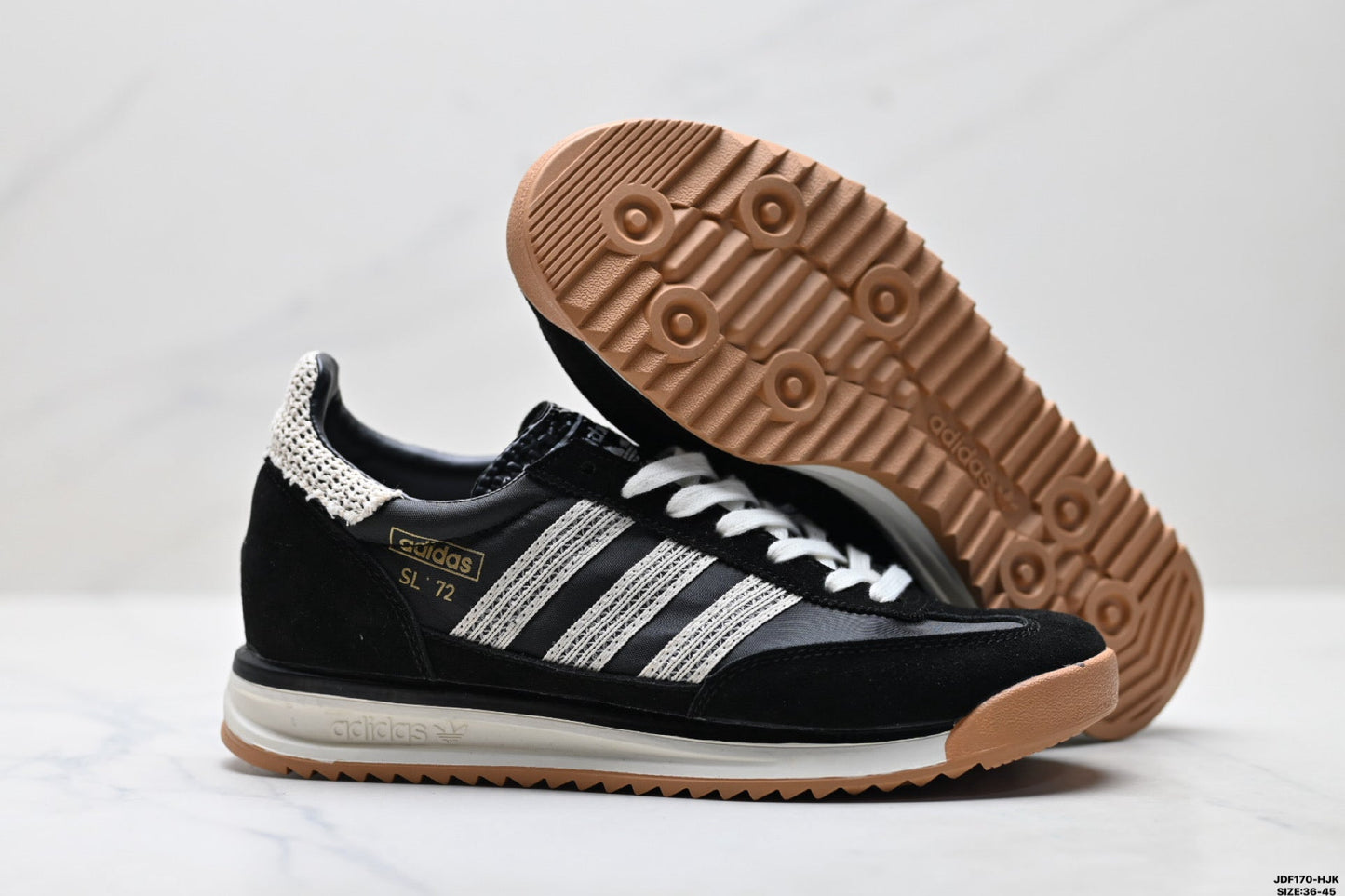 Adidas SL 72 Black Retro Sneakers