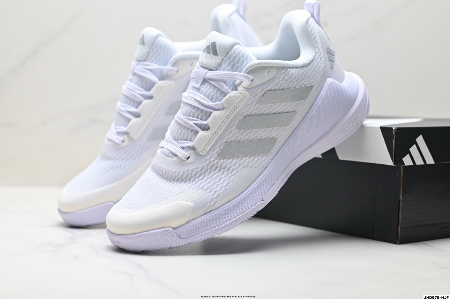 Adidas Training Shoes | Lightweight Workout Sneakers - White/Silver
