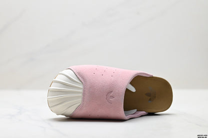 Classic Suede Mule Slides | Rubber Toe Cap Slip-On Shoes