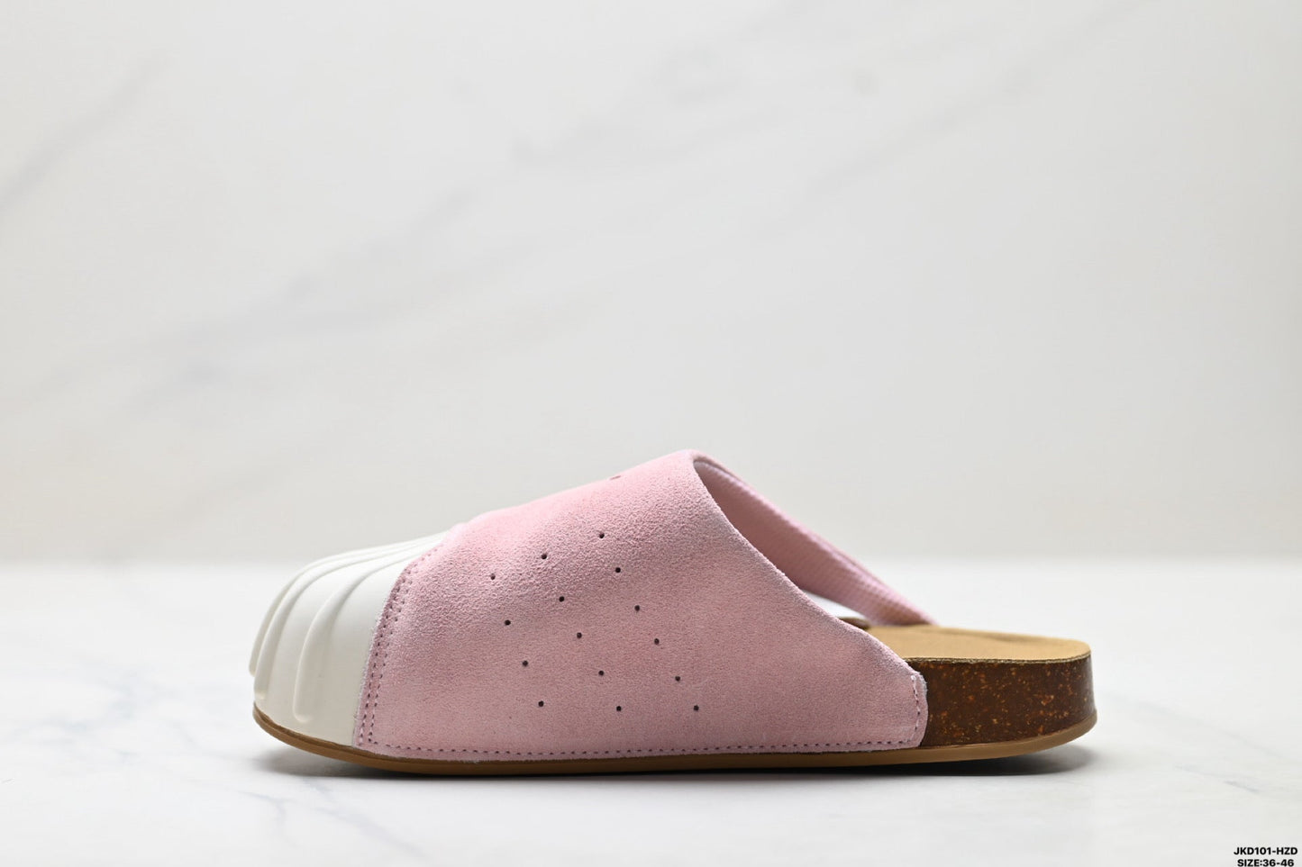 Classic Suede Mule Slides | Rubber Toe Cap Slip-On Shoes