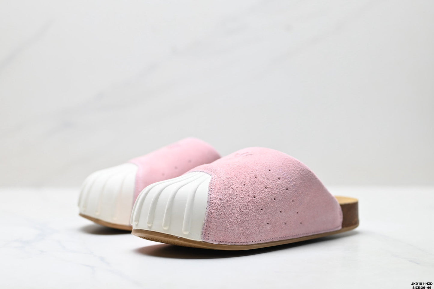 Classic Suede Mule Slides | Rubber Toe Cap Slip-On Shoes
