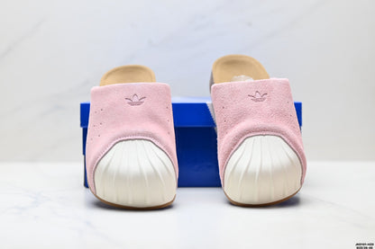 Classic Suede Mule Slides | Rubber Toe Cap Slip-On Shoes