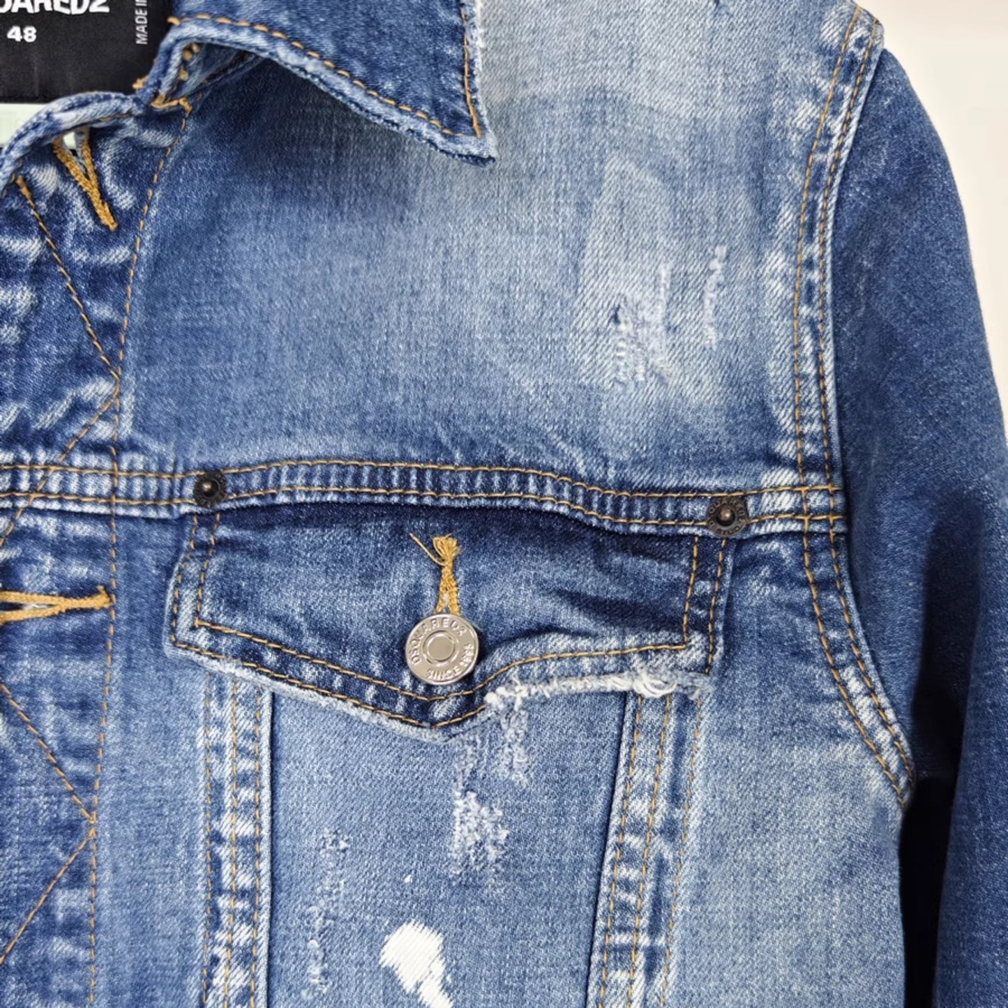 2025ss Man Letters Denim Jacket