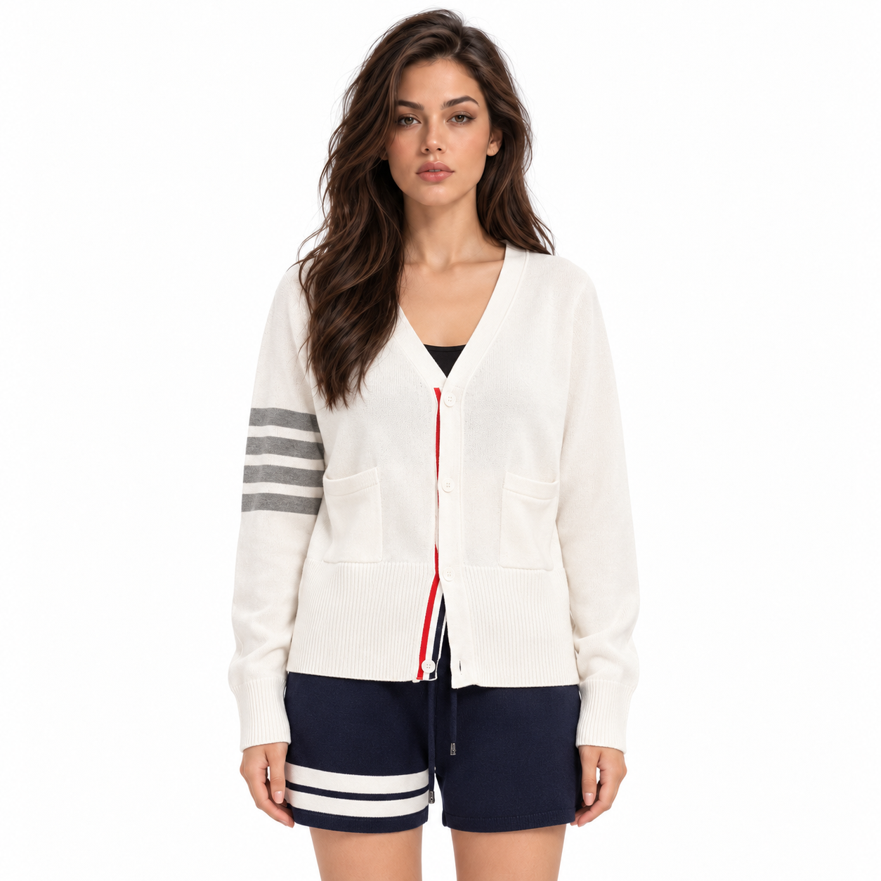 Thom Browne Classic Four-Bar Cardigan