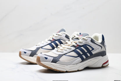 Adidas K81801550 Unisex Running Shoes #12 - White/Grey/Red - image 5
