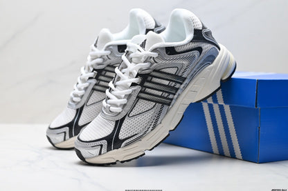 Adidas K81801550 Unisex Running Shoes #12 - White/Grey/Red - image 6