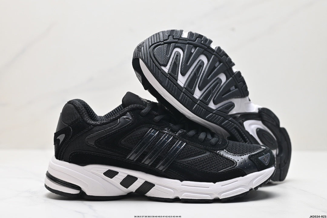 Adidas K81801550 Unisex Running Shoes #11 - Black/White - image 9