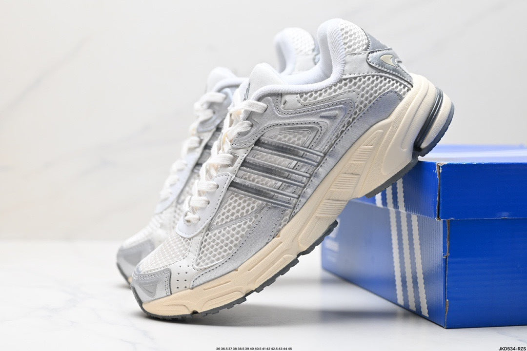 Adidas K81801550 Unisex Running Shoes #11 - White/Grey - image 16