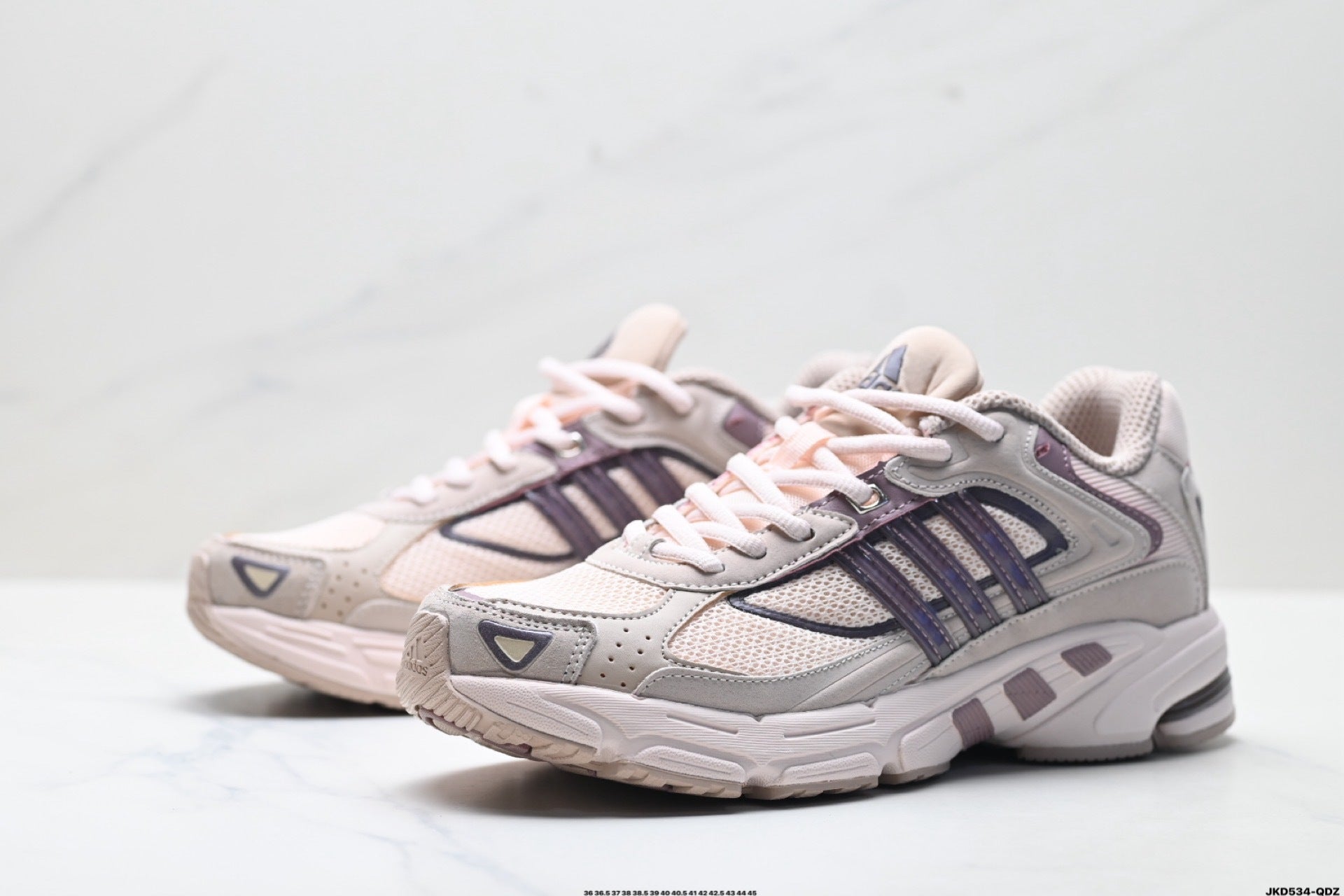 Adidas K81801550 Unisex Running Shoes #11 - Pink/Beige - image 30