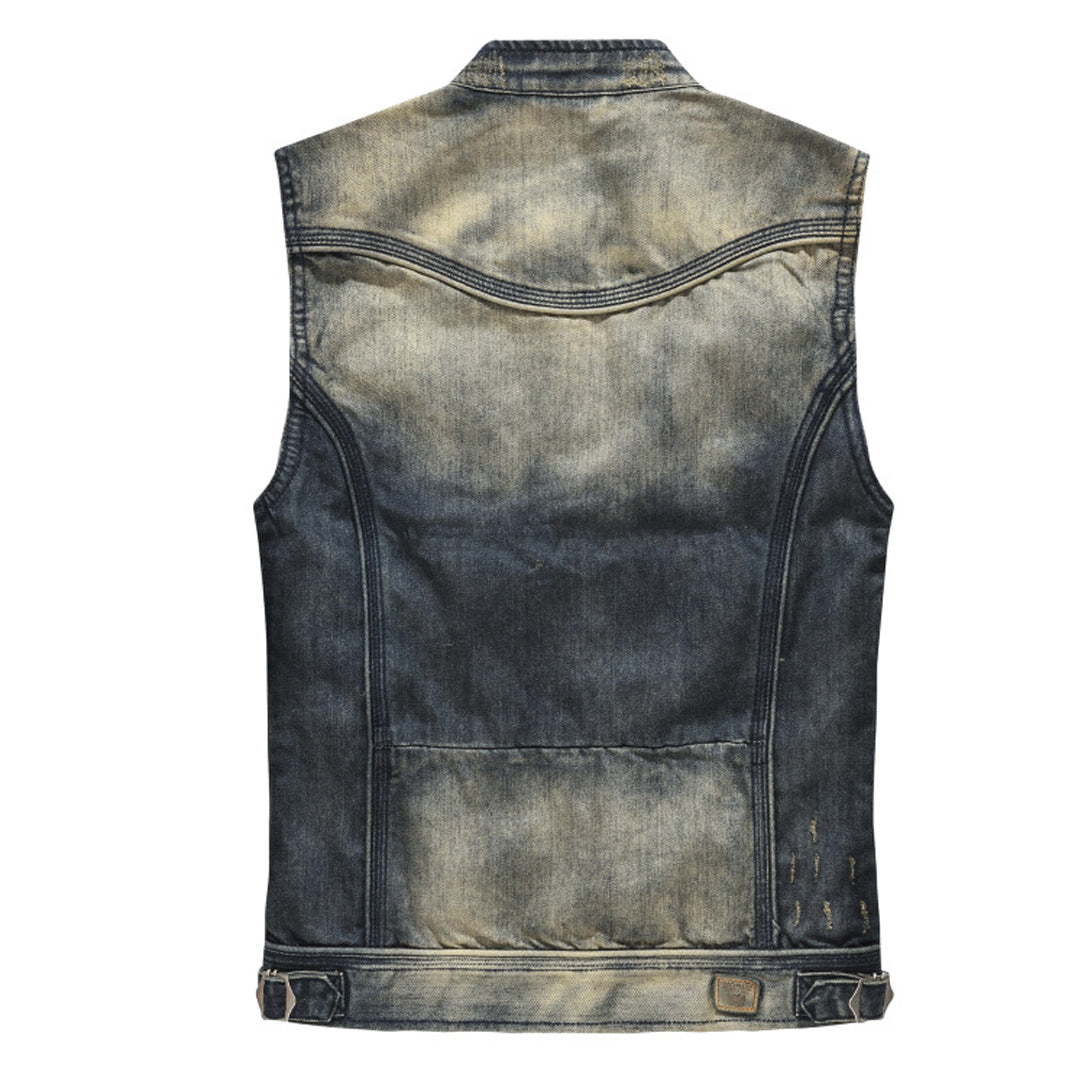 SOLA-DSQ2 2024ss zipper Denim vest
