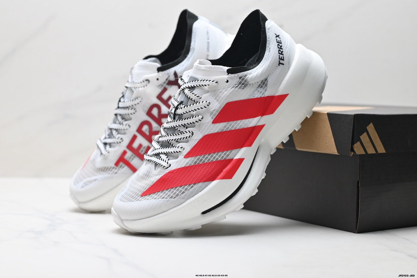 Adidas K81801650 Men's Running Shoes #4 - White/Red