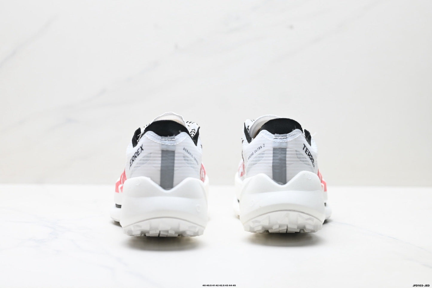 Adidas K81801650 Men's Running Shoes #4 - White/Red - image 3