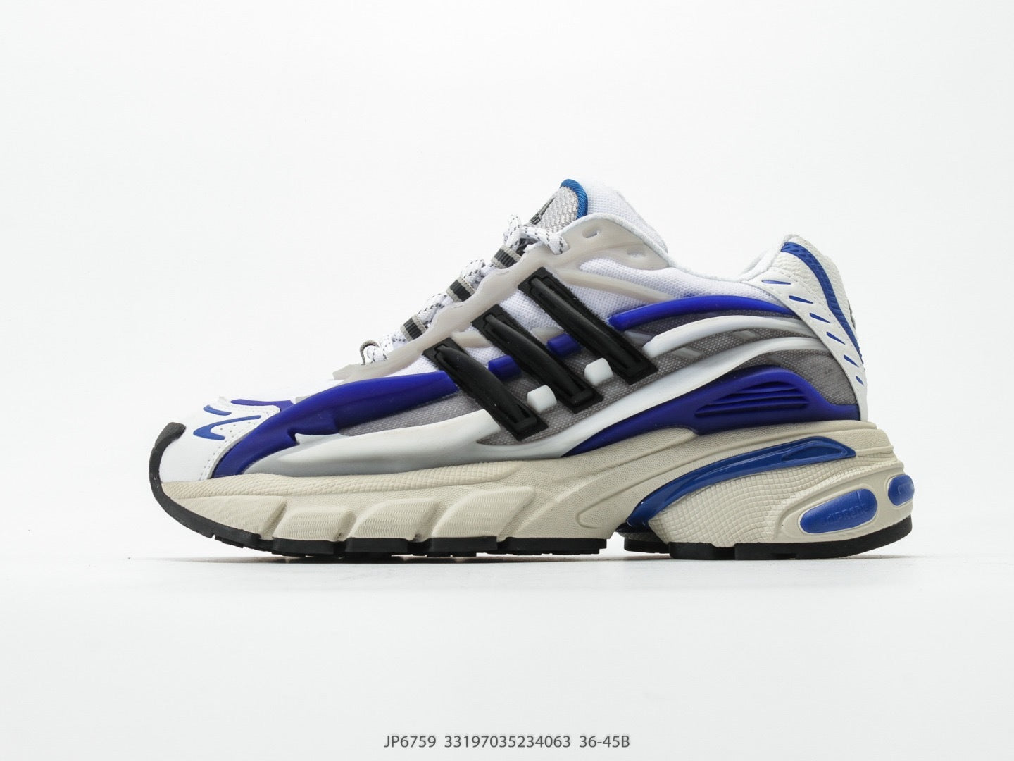 Adidas KK01650 Unisex Dad Sneakers - White/Blue/Black - image 4