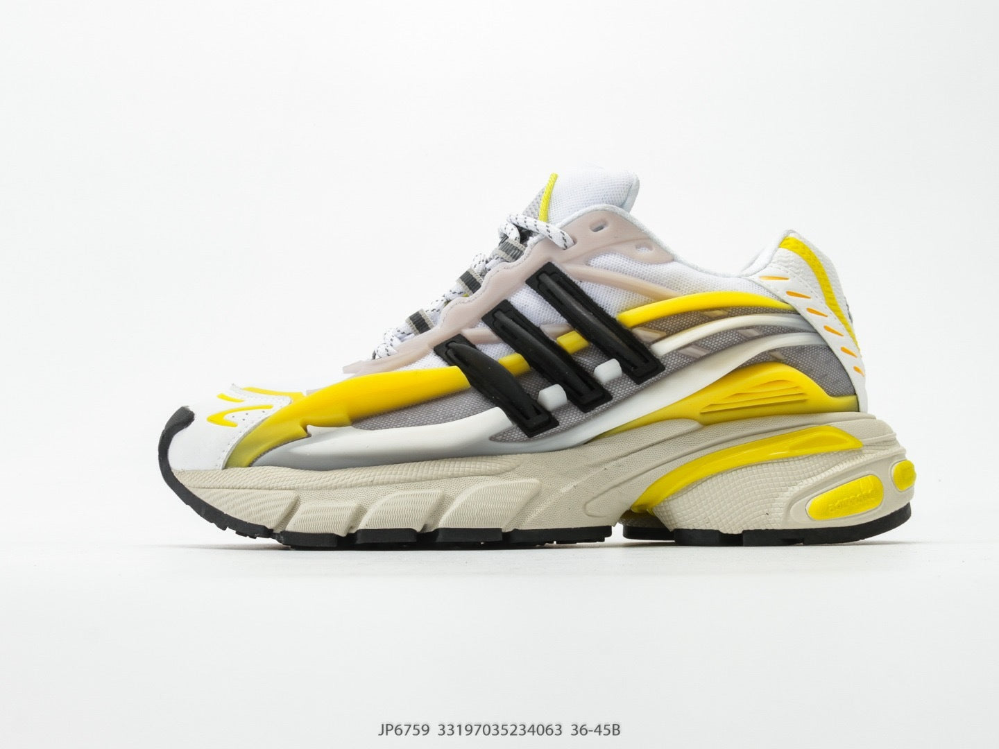 Adidas KK01650 Unisex Dad Sneakers - White/Yellow/Black - image 14