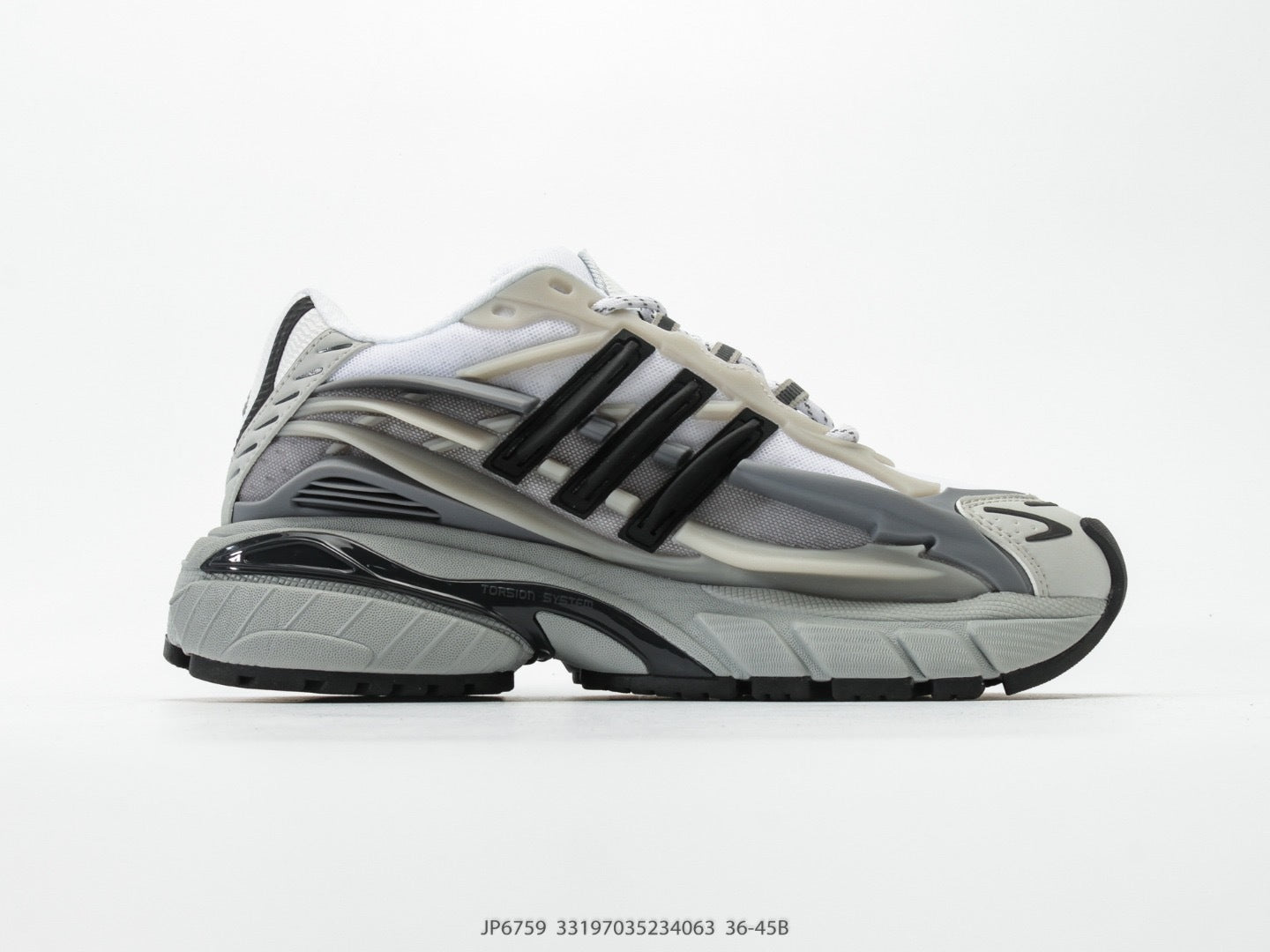 Adidas KK01650 Unisex Dad Sneakers - White/Grey/Black - image 18