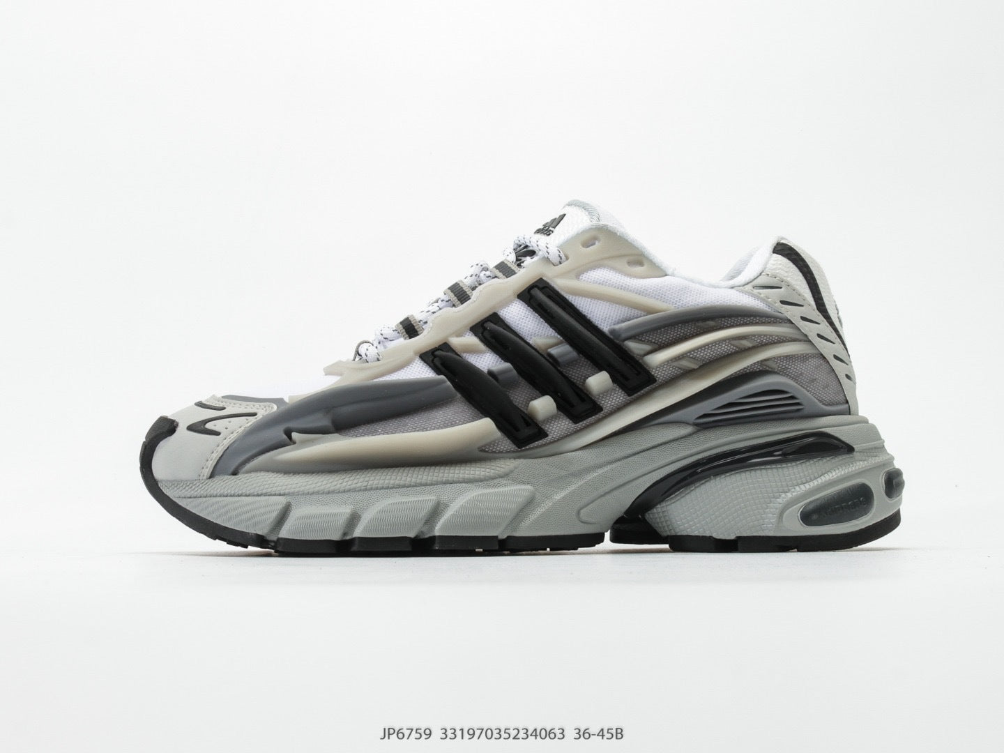 Adidas KK01650 Unisex Dad Sneakers - White/Grey/Black - image 19