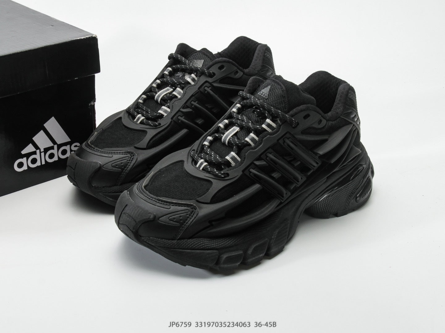 Adidas KK01650 Unisex Dad Sneakers - Black - image 30