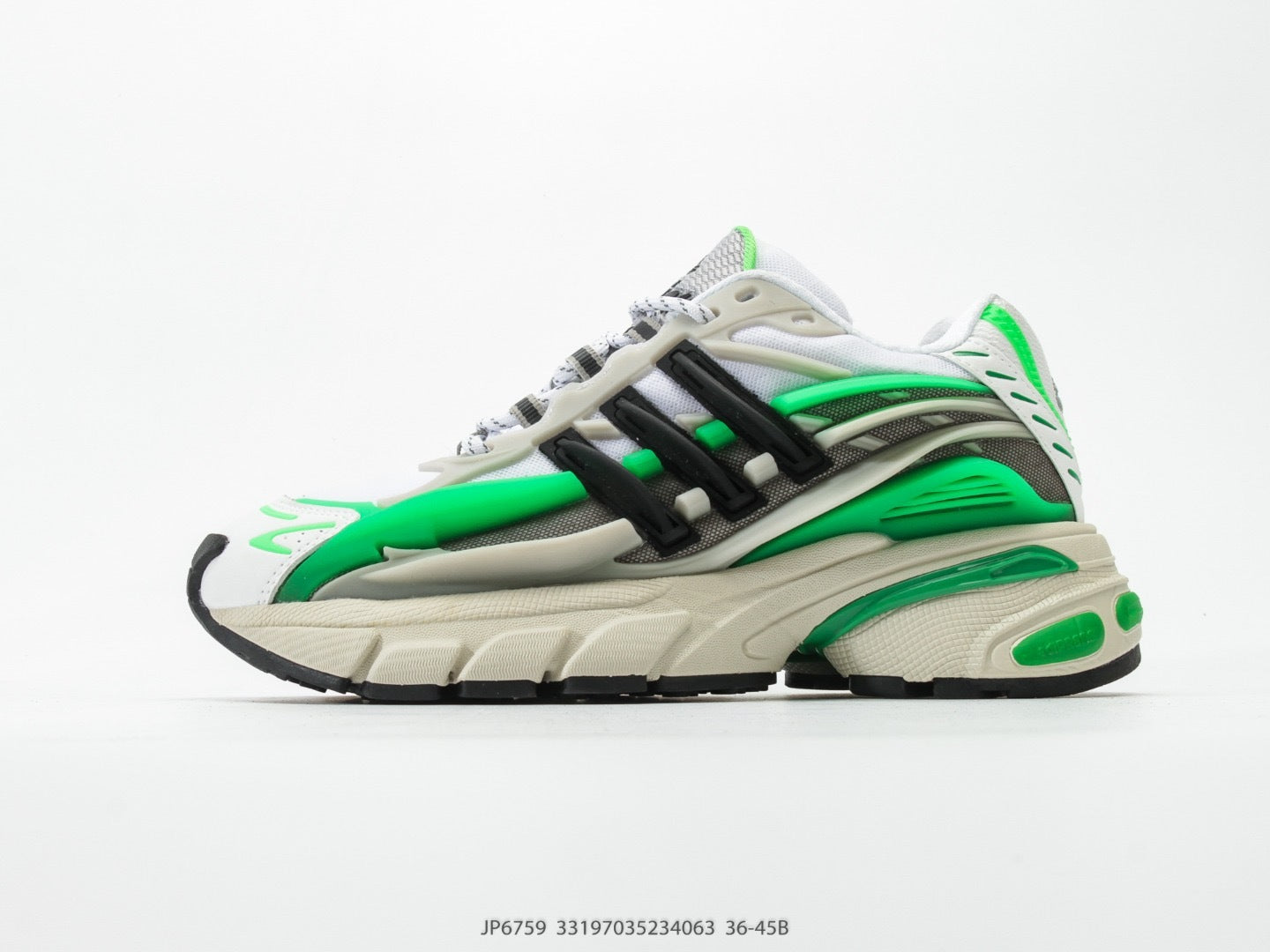 Adidas KK01650 Unisex Dad Sneakers - White/Green - image 34