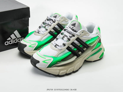 Adidas KK01650 Unisex Dad Sneakers - White/Green - image 36