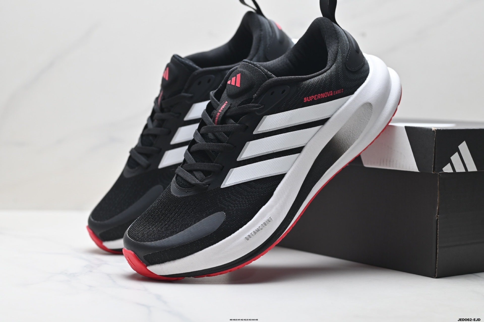 Adidas K81801550 Men's Running Shoes #7 - Black/Red