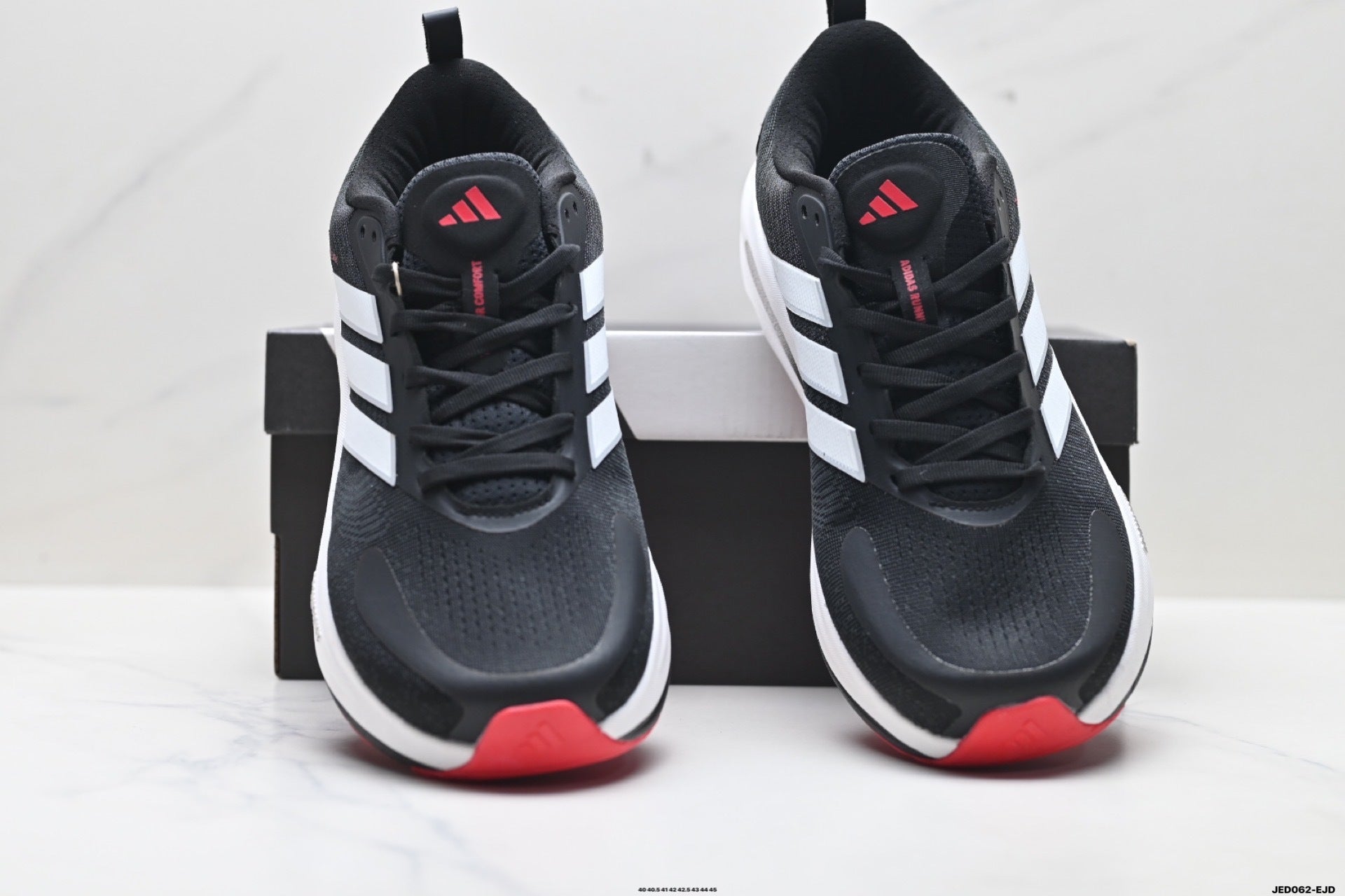 Adidas K81801550 Men's Running Shoes #7 - Black/Red - image 2