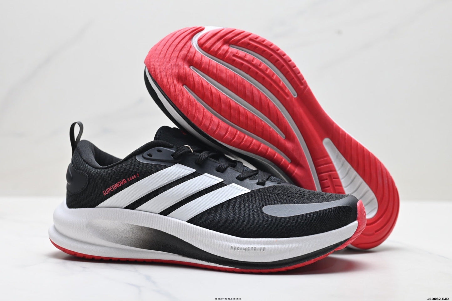 Adidas K81801550 Men's Running Shoes #7 - Black/Red - image 4