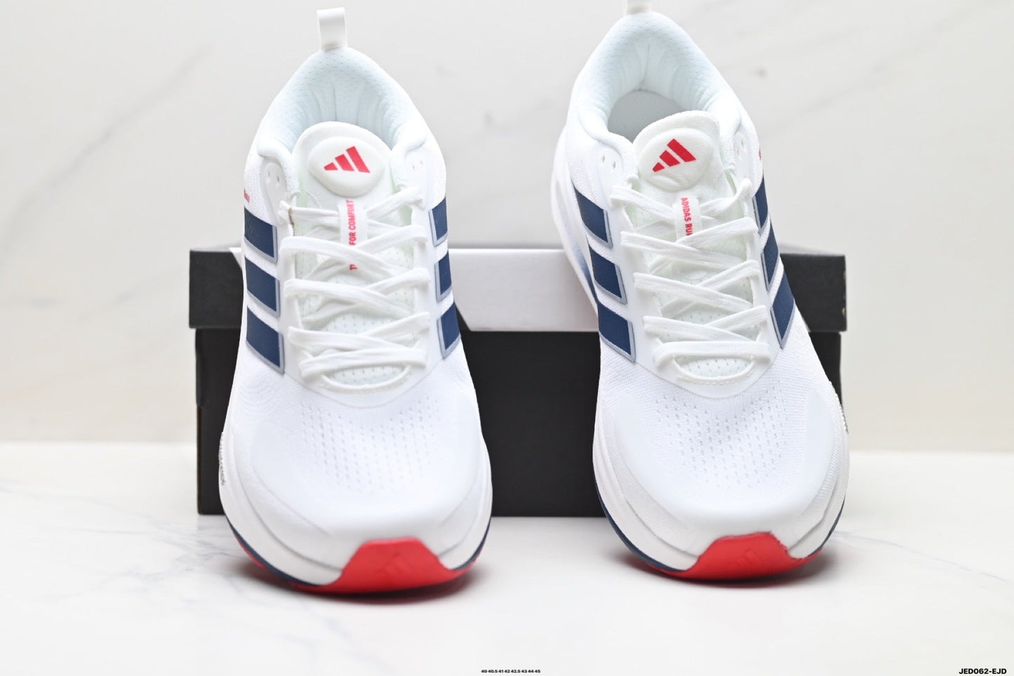 Adidas K81801550 Men's Running Shoes #7 - White/Pink - image 7