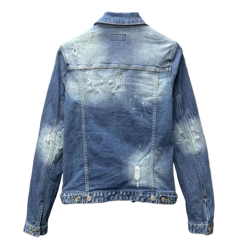 DSQ2 2024ss Man Hole Denim Jacket