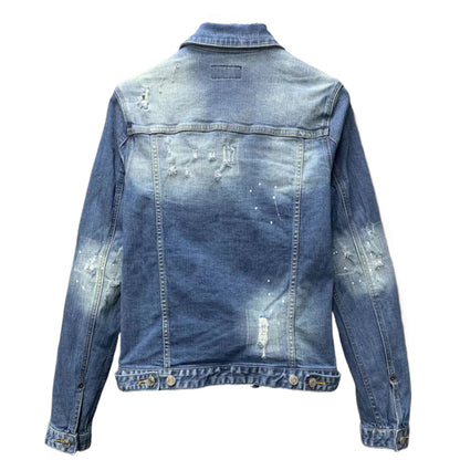 DSQ2 2024ss Man Hole Denim Jacket