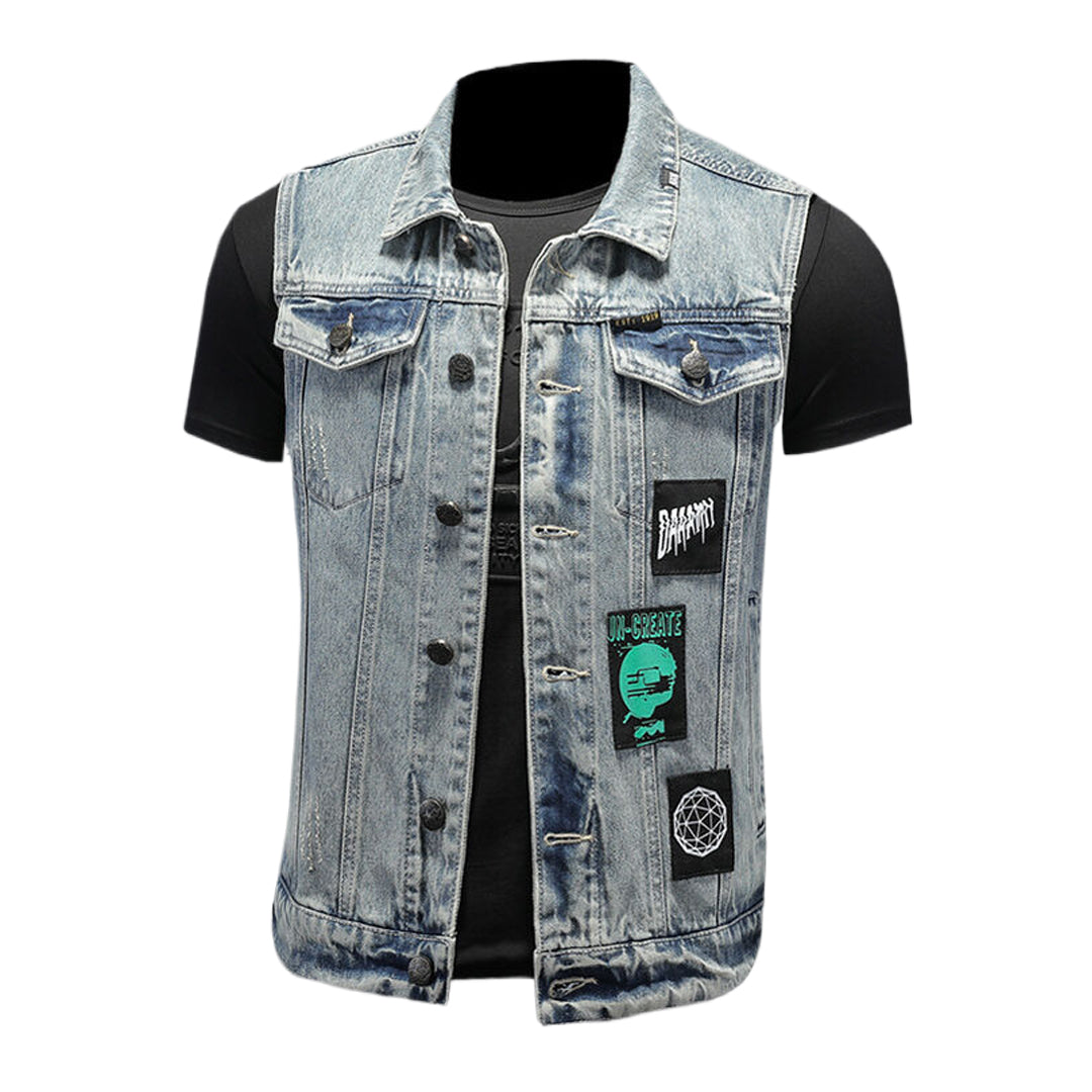 SOLA-DSQ2 24ss cowboy Denim vest