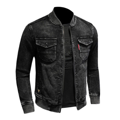 SOLA-DSQ2 2024ss Black Thick Denim Jacket
