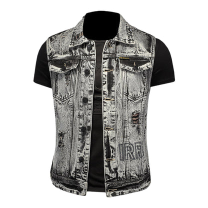 SOLA-DSQ2 24ss cowboy Denim vest