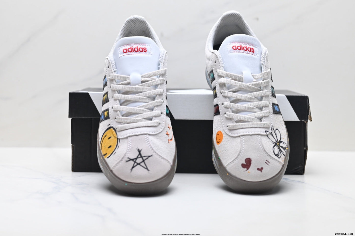 Adidas K81802350 Unisex Casual Sneakers - White/Graphic - image 2