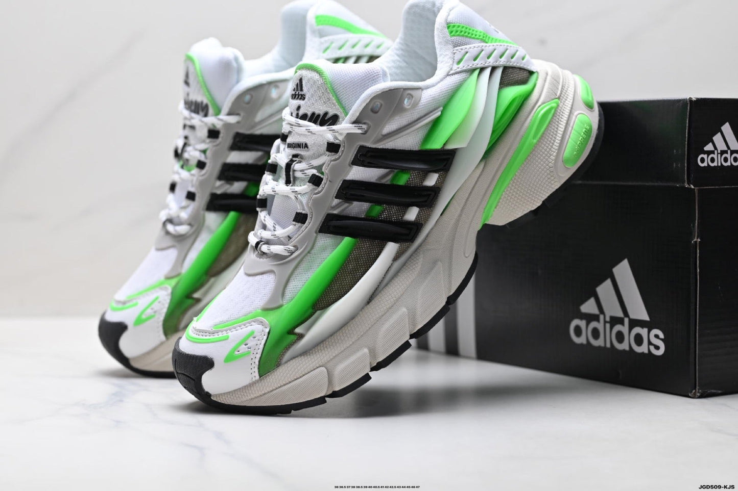 Adidas K81801750 Unisex Dad Sneakers - Black/Green - image 6