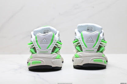 Adidas K81801750 Unisex Dad Sneakers - White/Green - image 8
