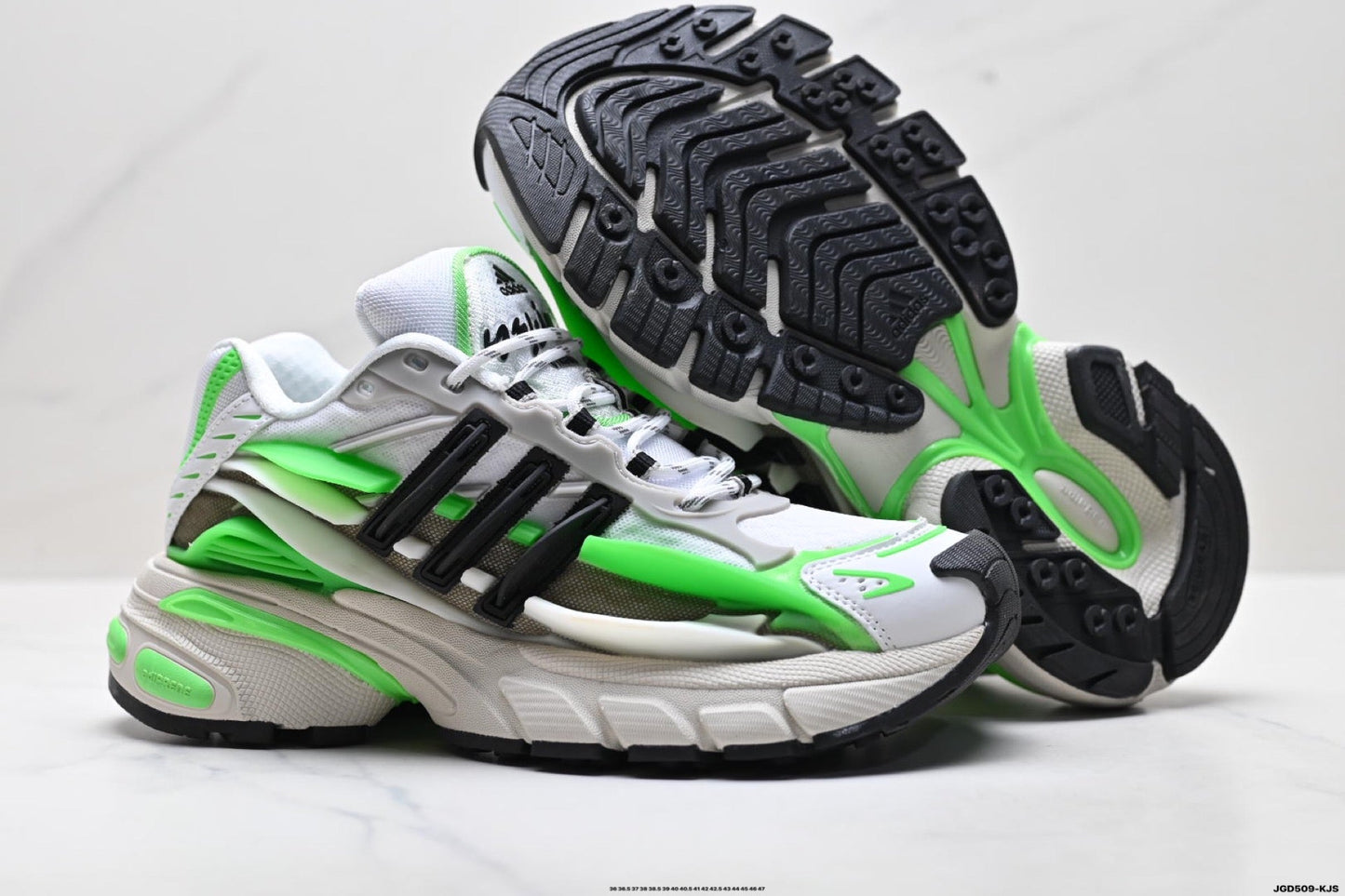 Adidas K81801750 Unisex Dad Sneakers - White/Green - image 9
