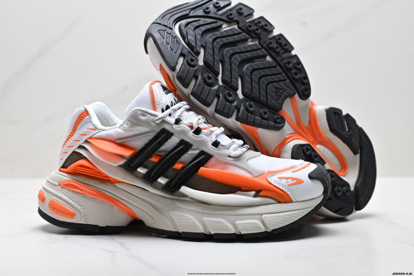 Adidas K81801750 Unisex Dad Sneakers - White/Orange - image 14
