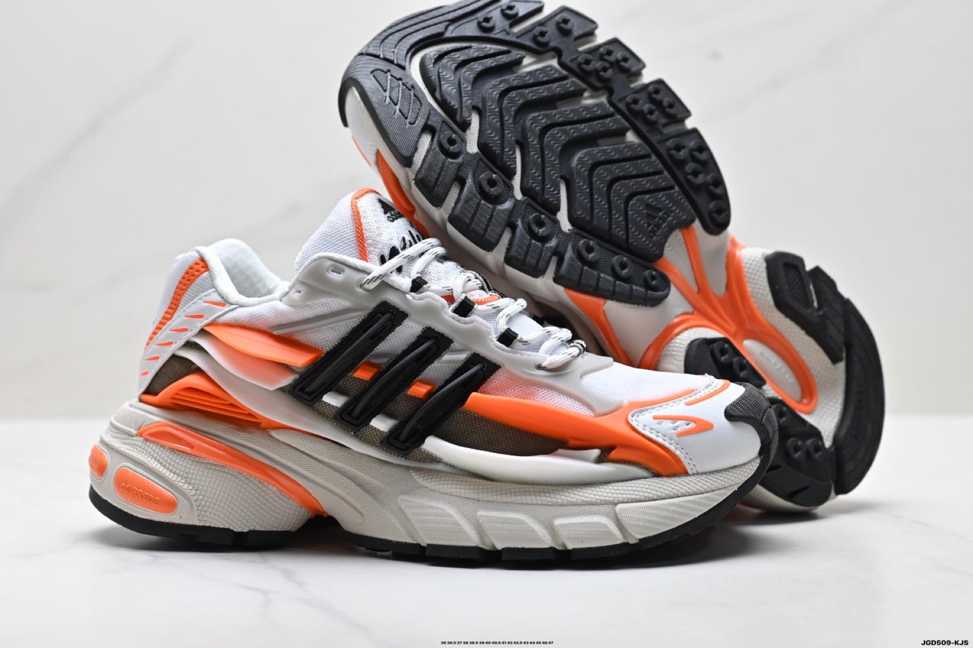 Adidas K81801750 Unisex Dad Sneakers - White/Orange - image 14