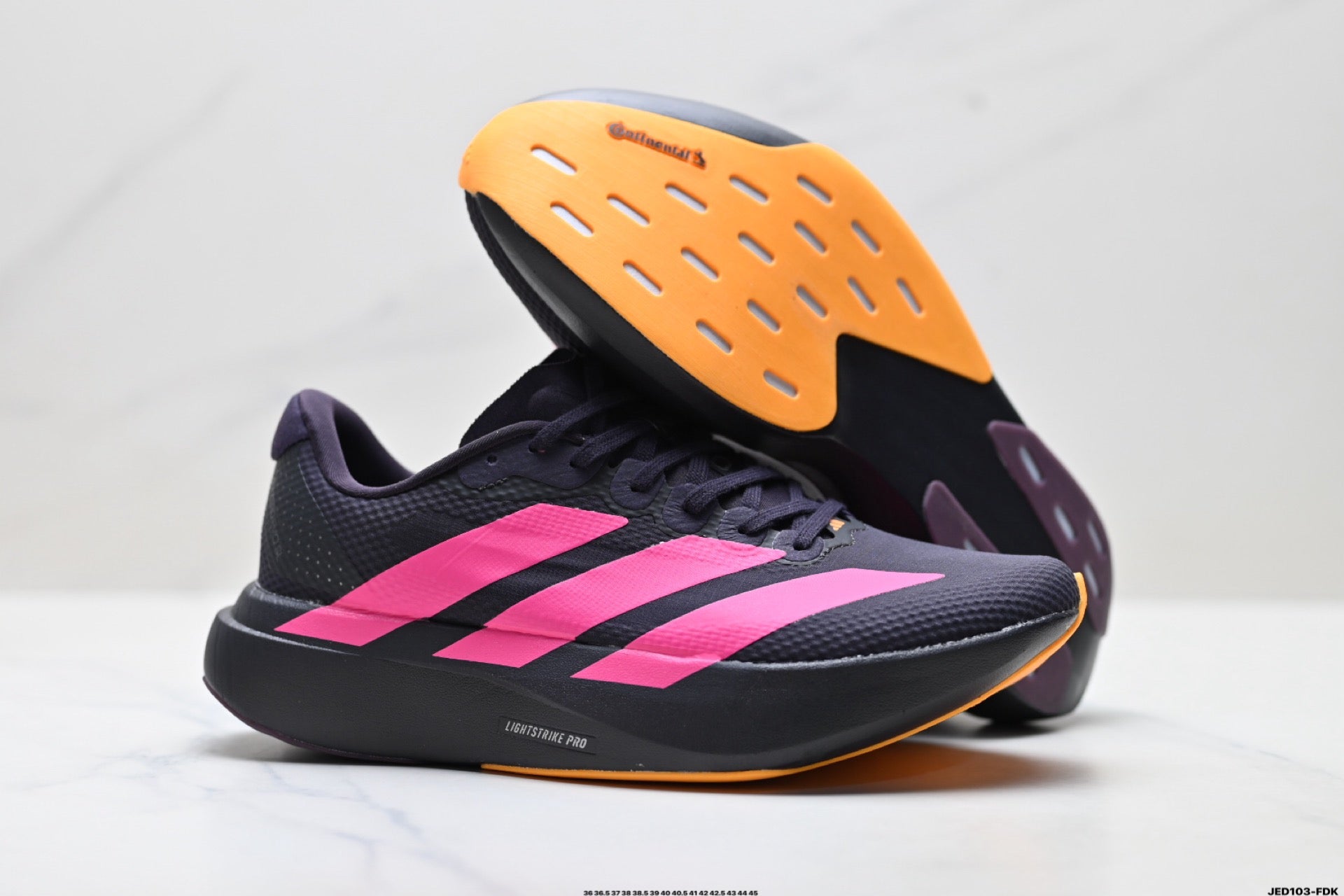 Adidas K81801550 Unisex Running Shoes #10 - Black/Pink - image 9