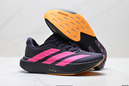 Adidas K81801550 Unisex Running Shoes #10 - Black/Pink - image 9