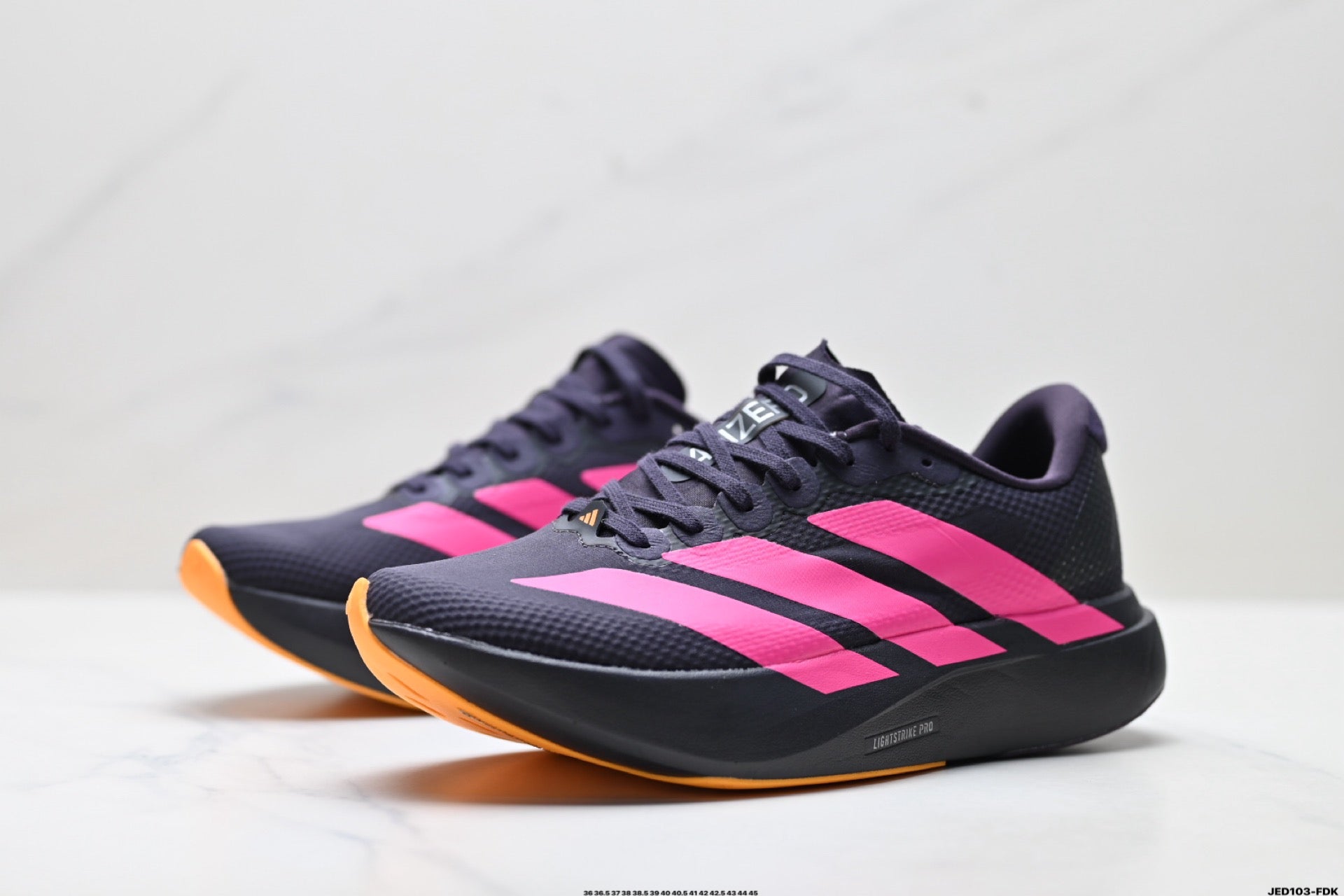 Adidas K81801550 Unisex Running Shoes #10 - Black/Pink - image 10
