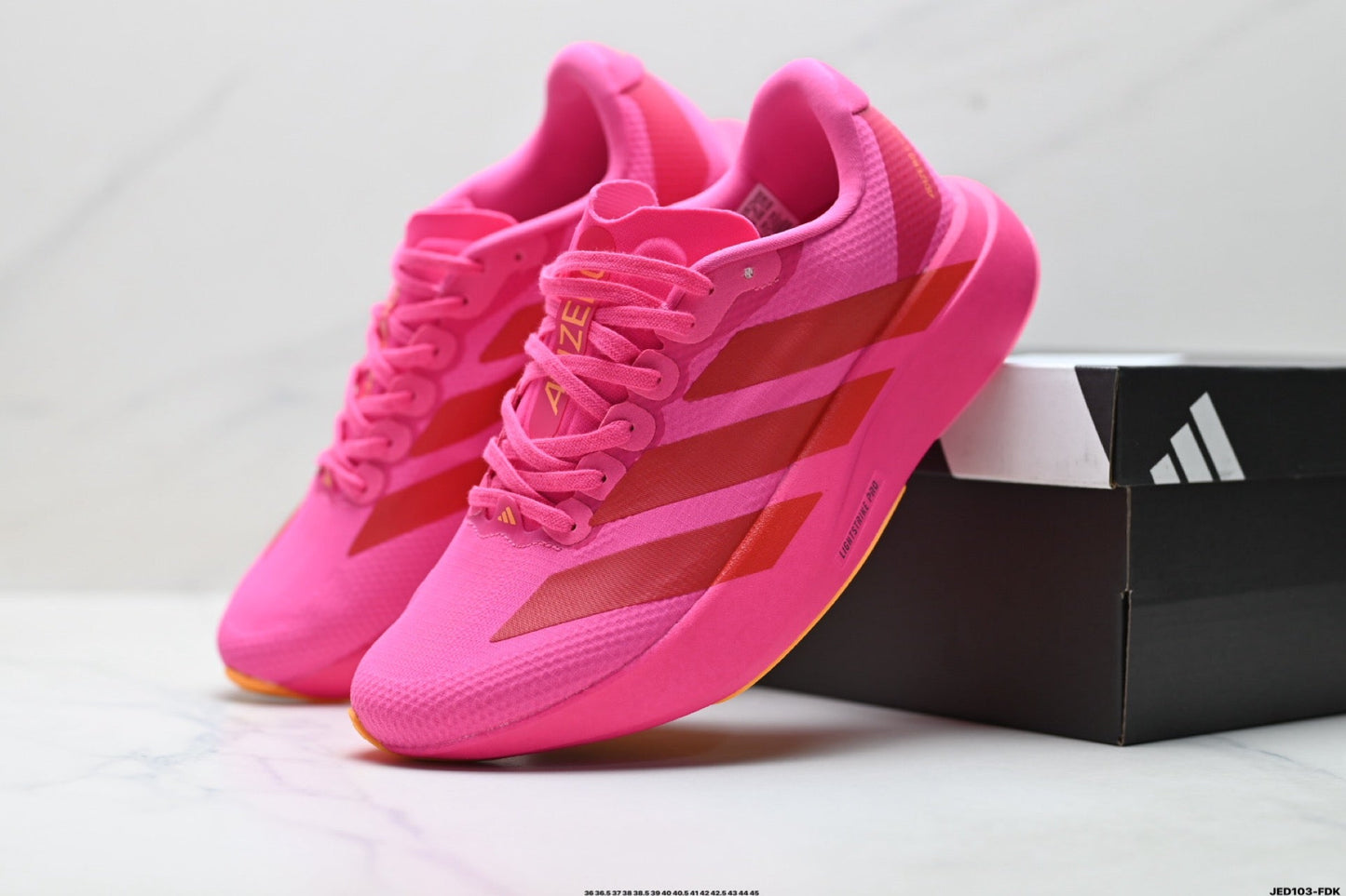 Adidas K81801550 Unisex Running Shoes #10 - Black/Pink - image 11