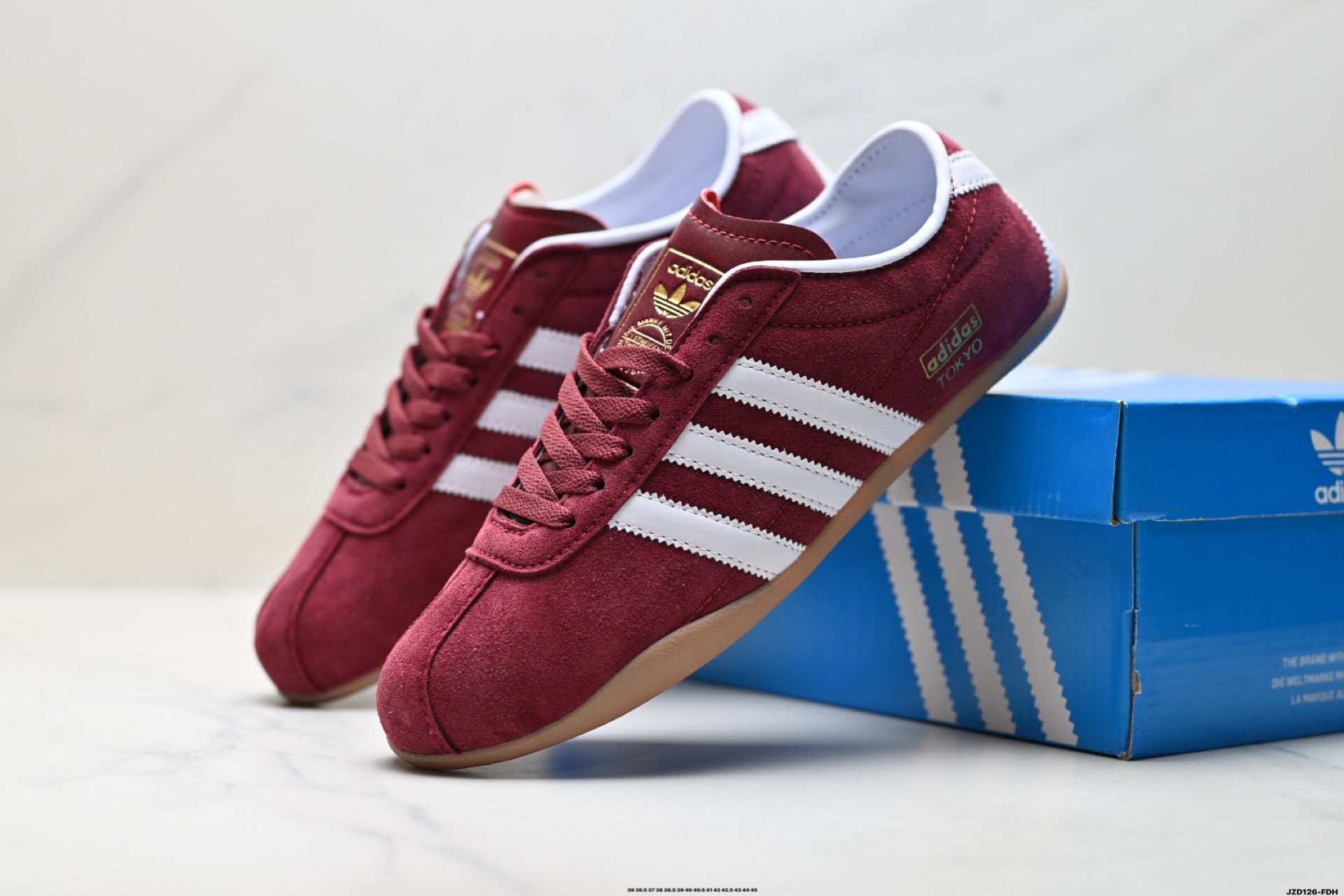 Adidas K81801450 Unisex Casual Sneakers #4 - Burgundy