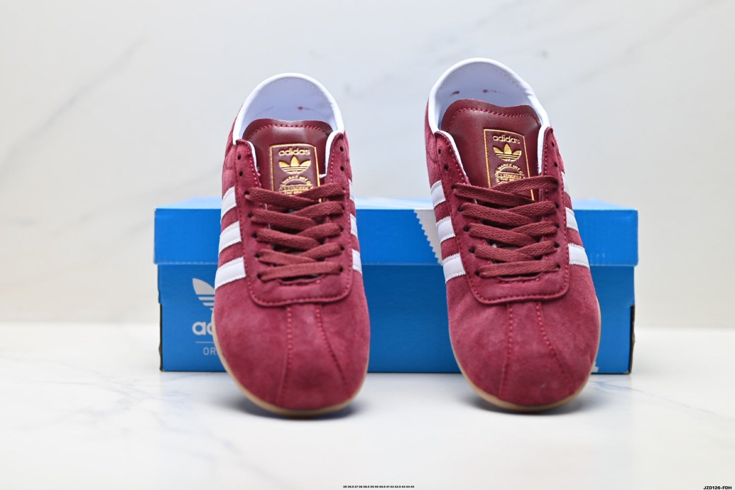 Adidas K81801450 Unisex Casual Sneakers #4 - Burgundy - image 2